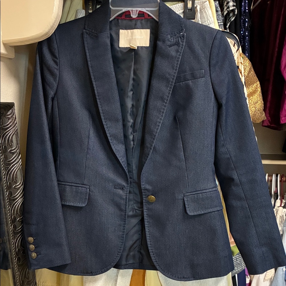 Banana Republic Navy Blazer